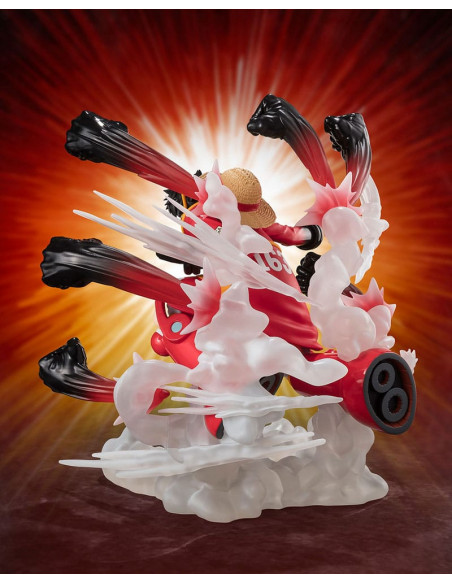 One Piece Figuarts ZERO Extra Battle PVC Statue Monkey D. Luffy -Gum Gum Hawk Gatling- 19 cm