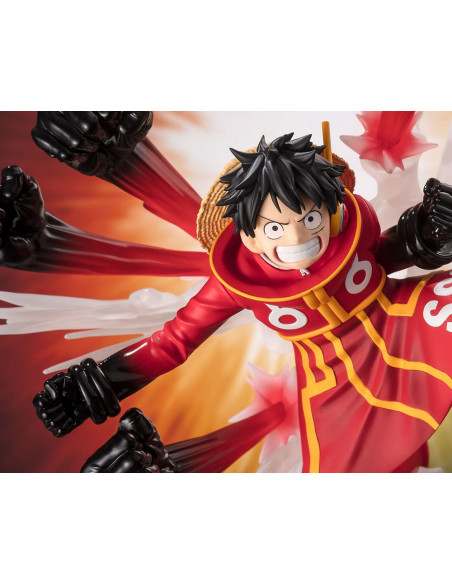 One Piece Figuarts ZERO Extra Battle PVC Statue Monkey D. Luffy -Gum Gum Hawk Gatling- 19 cm