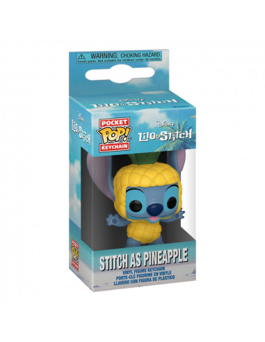 Lilo & Stitch Pocket POP! Vinyl Keychains 4 cm Stitch as Pineapple Display (12)
