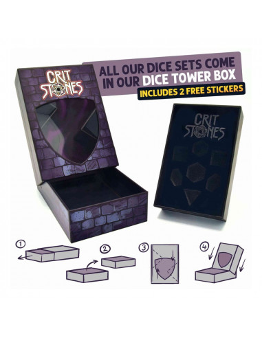 CritStones Metal Dice Set Unholy Bane (7)