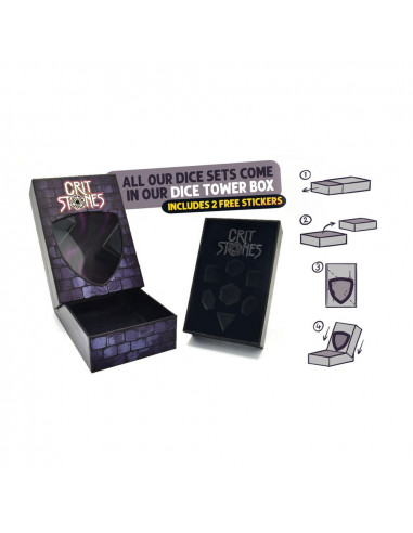 CritStones Metal Dice Set Unholy Bane (7)