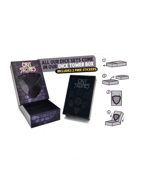 CritStones Metal Dice Set Unholy Bane (7)
