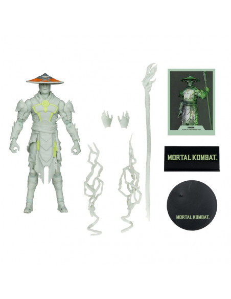 Mortal Kombat Action Figure Glow in the Dark Edition Raiden (Gold Label) 18 cm