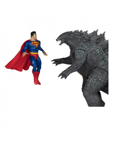 DC Justice League Monsterverse DC Multiverse Action Figures 2-Pack Superman Vs. Godzilla 30 cm