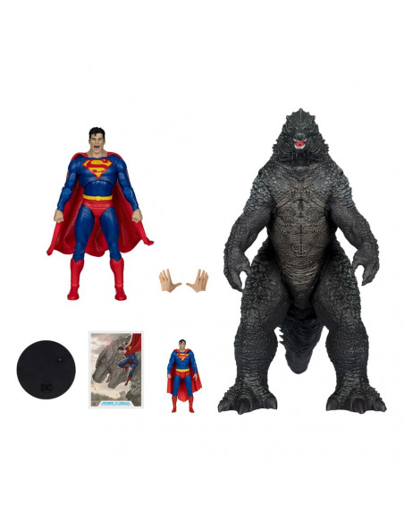 DC Justice League Monsterverse DC Multiverse Action Figures 2-Pack Superman Vs. Godzilla 30 cm