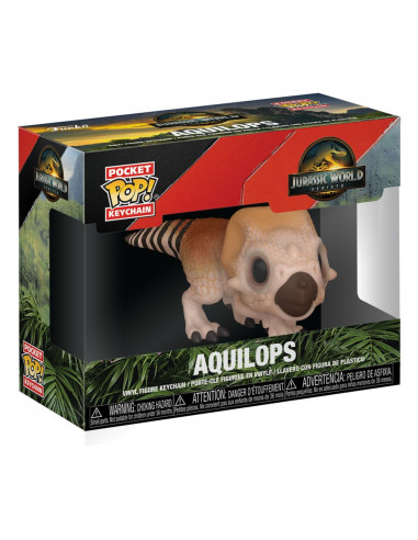 Jurassic World Rebirth Pocket POP! Vinyl Keychains 4 cm Aquilops Display (12)