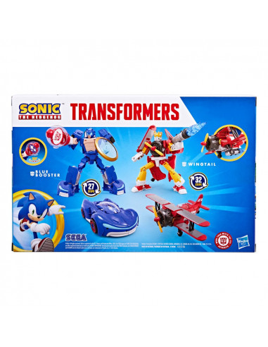 Sonic the Hedgehog x Transformers Action Figure Wingtail & Blue Booster 13 cm