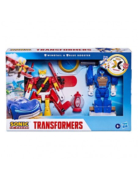 Sonic the Hedgehog x Transformers Action Figure Wingtail & Blue Booster 13 cm