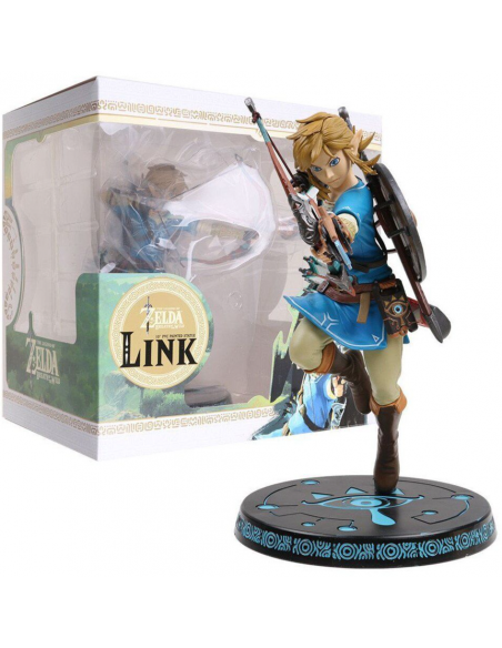 ZELDA Breath of the Wild 25cm LINK Painted Statue Light Up F4F First4Figures