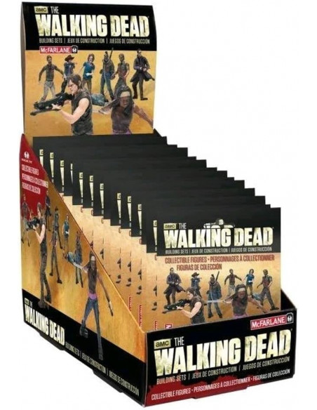 The Walking Dead TV Display 24 Blind Bags McFarlane Toy BROWN Box FACTORY SEALED