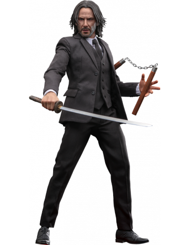 John Wick Chapter 4 Keanu Reeves Sixth Scale Figure 1/6 Hot Toys Sideshow MMS729