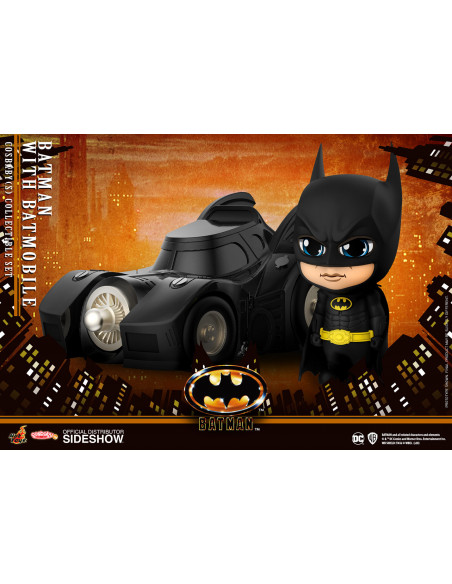 Batman 1989 Batmobile Collectible Hot Toys Sideshow Cosbaby Set Series COSB710