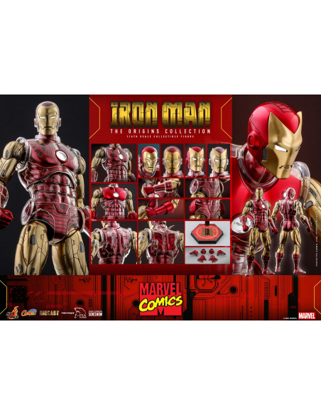 MARVEL Iron Man The Origins Standard Ver DIECAST CMS07 D37 1/6 Hot Toys Sideshow