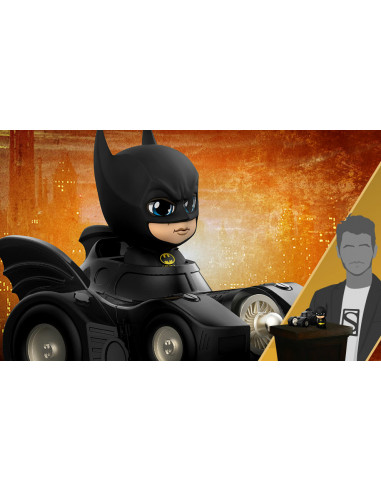 Batman 1989 Batmobile Collectible Hot Toys Sideshow Cosbaby Set Series COSB710