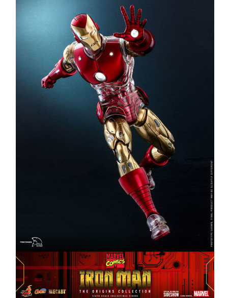 MARVEL Iron Man The Origins Standard Ver DIECAST CMS07 D37 1/6 Hot Toys Sideshow