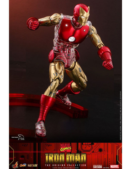 MARVEL Iron Man The Origins Standard Ver DIECAST CMS07 D37 1/6 Hot Toys Sideshow