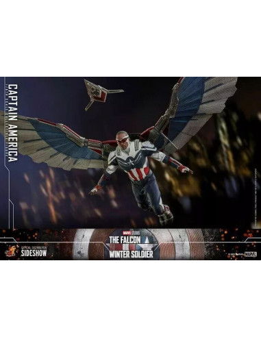 Falcon and the Winter Soldier Captain America 1/6 Action Figure Hot Toys TMS040