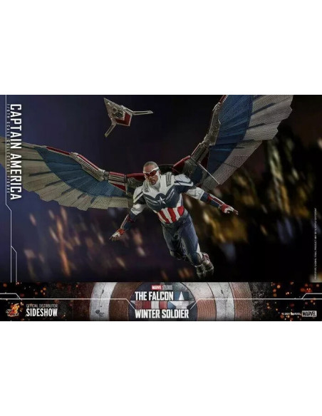 Falcon and the Winter Soldier Captain America 1/6 Action Figure Hot Toys TMS040