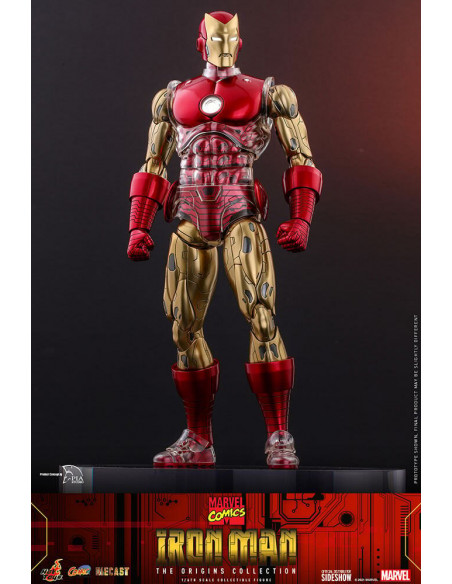 MARVEL Iron Man The Origins Standard Ver DIECAST CMS07 D37 1/6 Hot Toys Sideshow