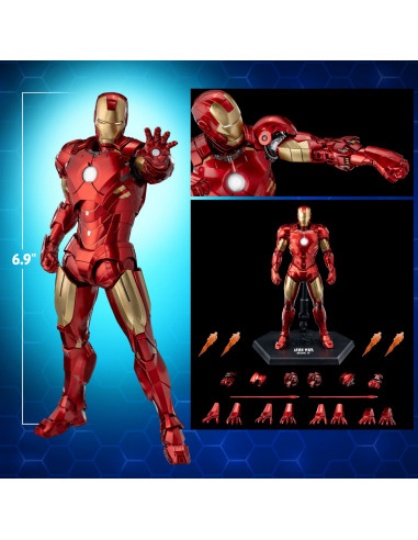 MARVEL Infinity Saga Iron Man Mark IV DLX 1/12 Action Figure ThreeZero Sideshow