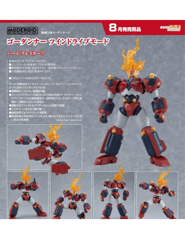 MODEROID Shinkon Gattai Godannar Twin Drive Mode Model Kit Montaggio Good Smile
