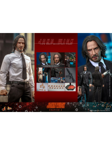 John Wick Chapter 4 Keanu Reeves Sixth Scale Figure 1/6 Hot Toys Sideshow MMS729