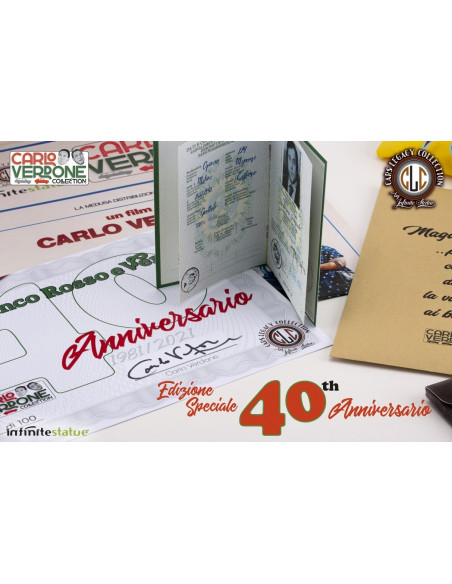 BIANCO ROSSO E VERDONE 40° ANNIVERSARIO Amitrano Furio Mimmo 1:18 Infinitestatue