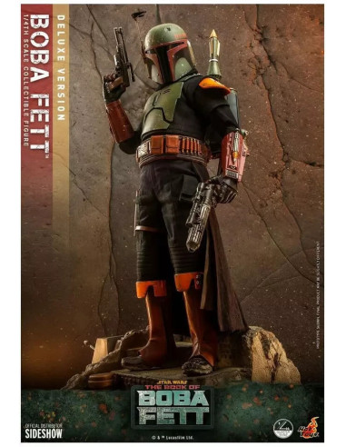 STAR WARS The Mandalorian Boba Fett Deluxe 1/4 Figure Hot Toys Sideshow QS023