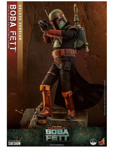 STAR WARS The Mandalorian Boba Fett Deluxe 1/4 Figure Hot Toys Sideshow QS023