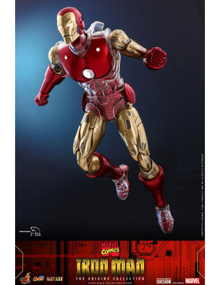 MARVEL Iron Man The Origins Standard Ver DIECAST CMS07 D37 1/6 Hot Toys Sideshow