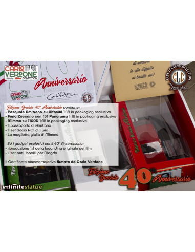 BIANCO ROSSO E VERDONE 40° ANNIVERSARIO Amitrano Furio Mimmo 1:18 Infinitestatue