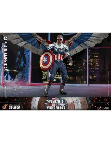 Falcon and the Winter Soldier Captain America 1/6 Action Figure Hot Toys TMS040