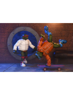 TMNT CART PUNK LEO & PUNK RAPH 2PACK AF 2