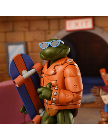 TMNT CART PUNK LEO & PUNK RAPH 2PACK AF