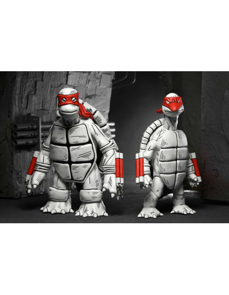 TMNT MIRAGE B&W FIRST TURTLES 2PACK AF