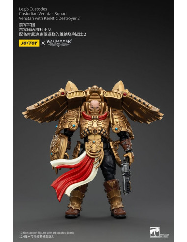 Warhammer The Horus Heresy Action Figure 1/18 Legio Custodes Custodian Venatari Squad Venatari with Kenetic Destroyer 2 13 cm
