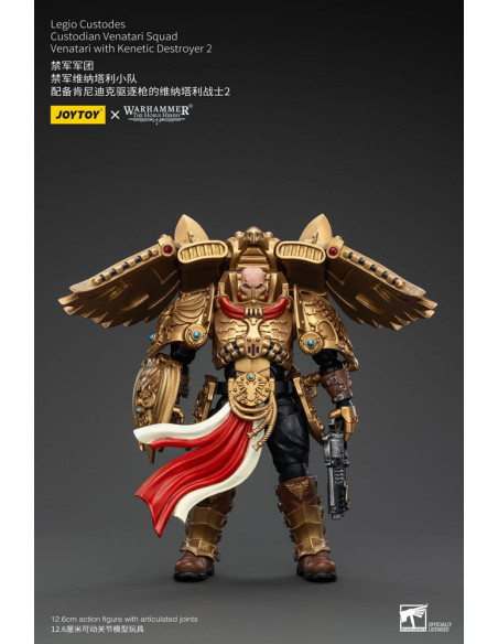 Warhammer The Horus Heresy Action Figure 1/18 Legio Custodes Custodian Venatari Squad Venatari with Kenetic Destroyer 2 13 cm
