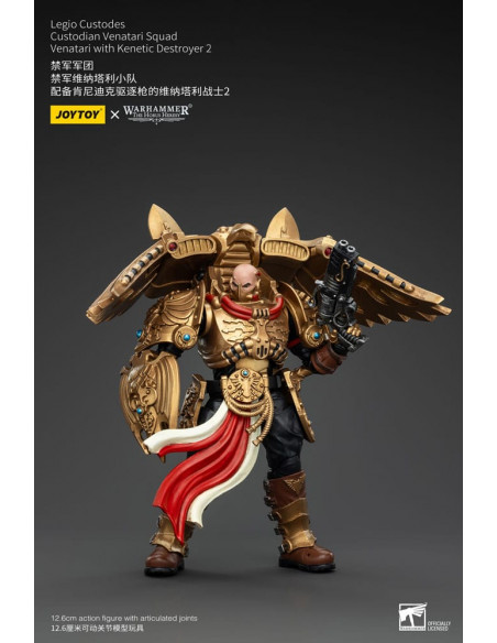 Warhammer The Horus Heresy Action Figure 1/18 Legio Custodes Custodian Venatari Squad Venatari with Kenetic Destroyer 2 13 cm