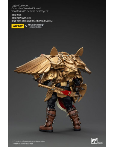 Warhammer The Horus Heresy Action Figure 1/18 Legio Custodes Custodian Venatari Squad Venatari with Kenetic Destroyer 2 13 cm