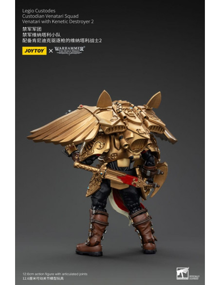 Warhammer The Horus Heresy Action Figure 1/18 Legio Custodes Custodian Venatari Squad Venatari with Kenetic Destroyer 2 13 cm