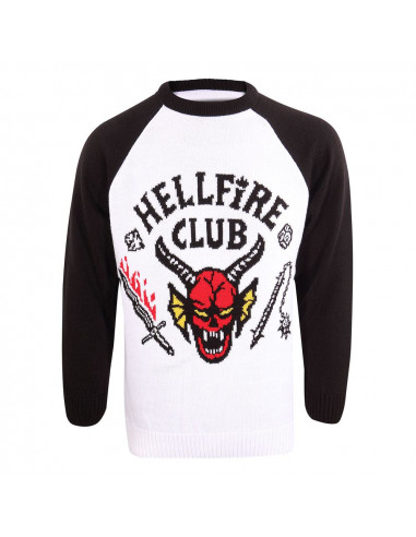Stranger Things Sweatshirt Christmas Jumper Hellfire Club Size M