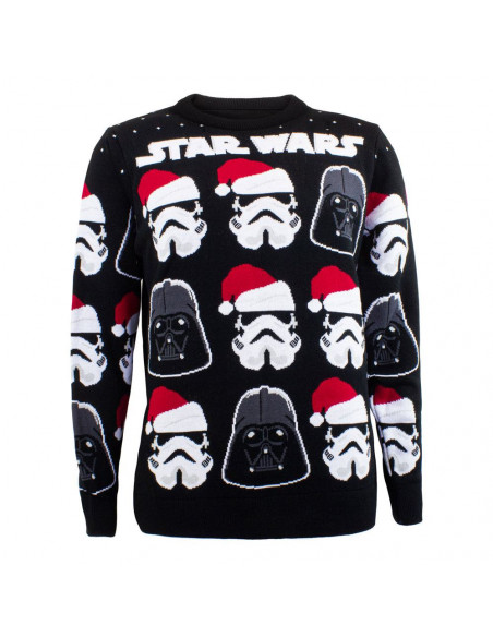 Star Wars Sweatshirt Christmas Jumper Darth Vader / Stormtrooper Size XL