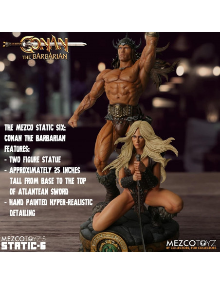 Arnold Schwarzenegger Conan the Barbarian 1982 1/6 statue Mezco Static 6
