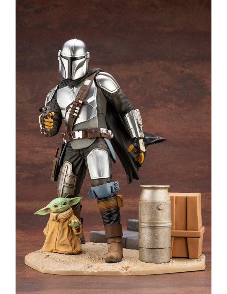 Star Wars The Mandalorian & The Child ARTFX 1:7 Scale Statue Diorama Kotobukiya