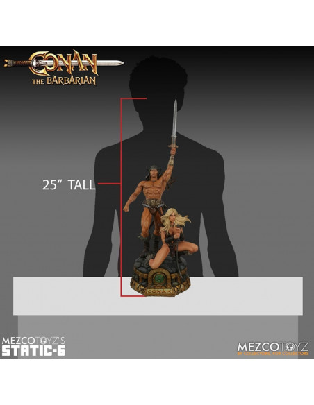 Arnold Schwarzenegger Conan the Barbarian 1982 1/6 statue Mezco Static 6