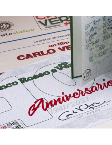 BIANCO ROSSO E VERDONE 40° ANNIVERSARIO Amitrano Furio Mimmo 1:18 Infinitestatue