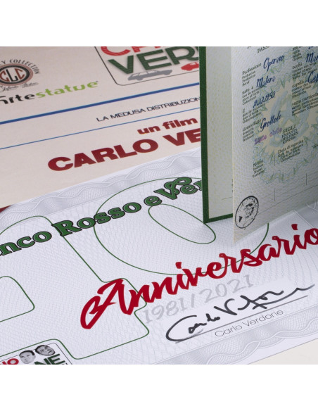 BIANCO ROSSO E VERDONE 40° ANNIVERSARIO Amitrano Furio Mimmo 1:18 Infinitestatue