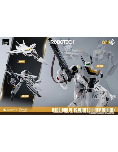 MACROSS ROBOTECH VF-1S Veritech Roy Fokker RoboDou Action Figure Robot ThreeZero