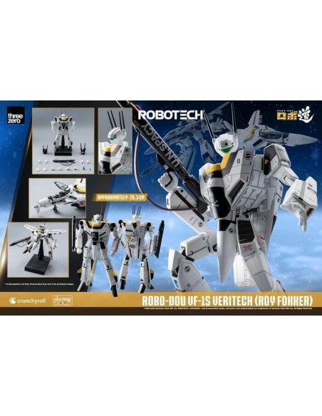 MACROSS ROBOTECH VF-1S Veritech Roy Fokker RoboDou Action Figure Robot ThreeZero