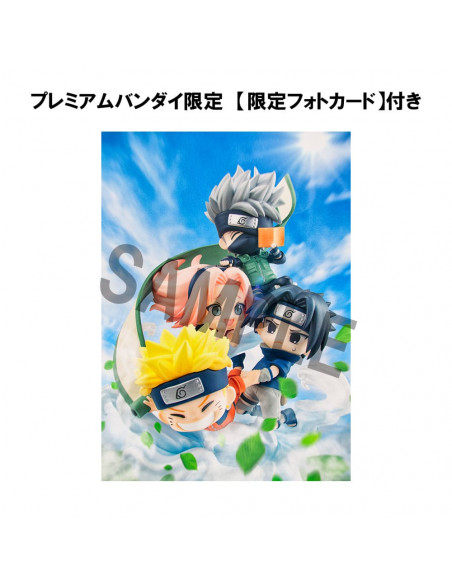 Naruto Shippuden FigUnity PVC Mini Statue Gather here, Team 7 13 cm (with gift)